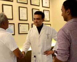 Dr. Mody With Patients
